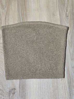 Full Tilt Brown Ribbed Knit Tube Top